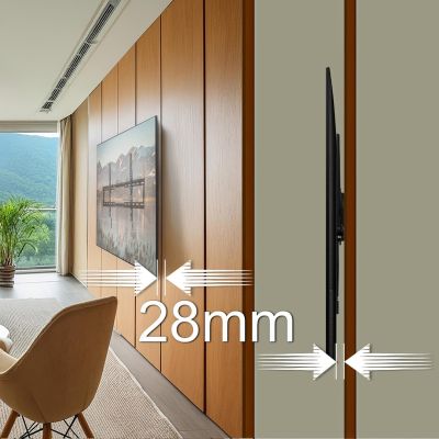 15. MACLEAN UCHWYT DO TV MAX VESA 600X400, 32-80", 45KG, REG. ODCHYLENIA +0°~-10° MC-413