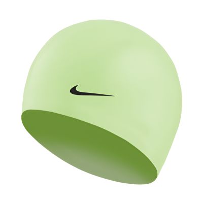 2. Czepek pływacki Nike Solid Silicone Barely Volt zielony 93060-740 OS