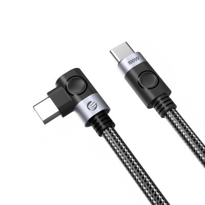 Kabel USB-C - USB-C Orico C2CW kątowy PD 100 W 480 Mb/s 0.5 m - czarny