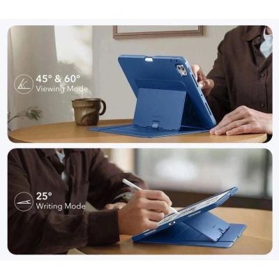 4. Etui ESR Flip Hybrid na iPad Pro 11” 5 / 6 / 2024-2025 - granatowe