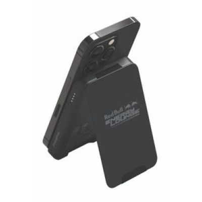 2. Mophie Snap+ Powerstation Mini Stand Red Bull Racing - magnetyczny powerbank 5000mAh z podstawką kompatybilny z MagSafe (1x port USB-C) (black)