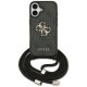 Etui Guess 4G Big Logo Cord Stap Crossbody na iPhone 17 - czarne