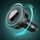 13. Baseus Enjoy transmiter FM ładowarka samochodowa LED 2x USB / 3,5mm jack bezprzewodowy odtwarzacz MP3 Bluetooth 5.0 3.4A czarny (CCLH-01)
