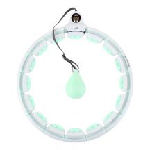 Hula hop HMS HHW06 z wypustkami, obciążnikiem i licznikiem zielony