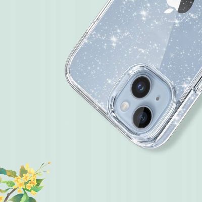 4. Etui Tech-Protect FlexAir Hybrid na Samsung Galaxy S23 FE - przezroczysto-brokatowe