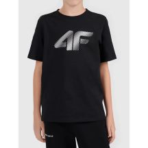 T-shirt bawełniany chłopięcy z logo 4F 4FJWMM00TTSHM3604-20S
