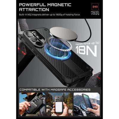 4. Etui Supcase Unicorn Beetle Pro Mag MagSafe 2-Set na Samsung Galaxy S26 Ultra - czarne