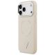 2. Etui Guess Triangle Logo MagSafe na iPhone 17 Pro - beżowe