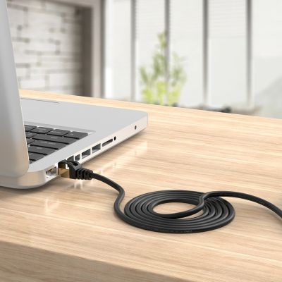 7. Kabel sieciowy Ethernet Orico PUG-C7 CAT7 10Gbps RJ45 internetowy LAN okrągły 20 m - czarny