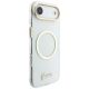 5. Etui Guess IML Script Metal MagSafe na iPhone Air - przezroczyste