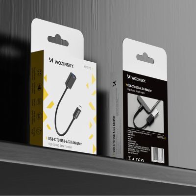 9. Adapter Wozinsky WOTGY1S USB-C 3.0 (męski) - USB-A 3.0 (żeński) OTG - czarny