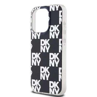6. Etui DKNY IML Checkered Mono Pattern na iPhone 15 Pro - czarne