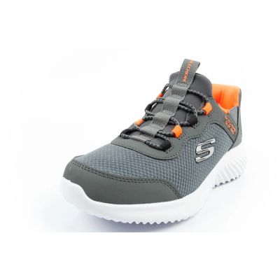 3. Skechers Bounder Slip-ins buty młodzieżowe sportowe dziecięce szare