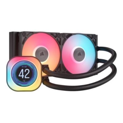 7. Chłodzenie wodne CORSAIR WAK iCUE LINK TITAN 240 RX LCD AIO 240mm