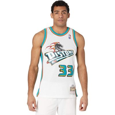 2. Mitchell &amp; Ness koszulka męska Detroit Pistons NBA Swingman Road Jersey Pistons 98 Grant Hill SMJYCP19211-DPIWHIT98GHI