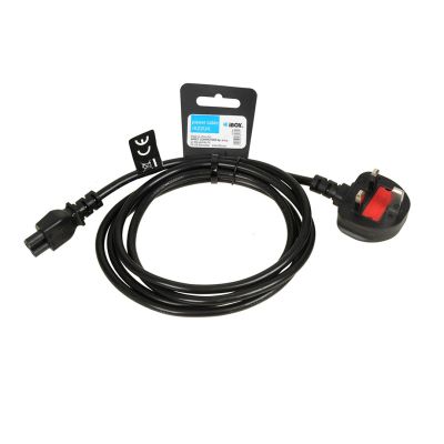 KABEL ZASILAJĄCY I-BOX DO NOTEBOOKÓW (KONICZYNKA) VDE 3X0,75MM MIEDŹ WTYCZKA UK