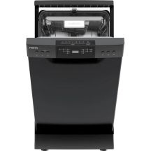 Zmywarka wolnostojąca MPM-45-ZMF-02 czarna, 45cm, automatyczne otwieranie, Aqua Stop