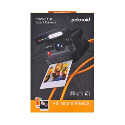 12. Aparat natychmiastowy z kolorowymi wkładami (8 zdjęć) Polaroid Flip, czarny