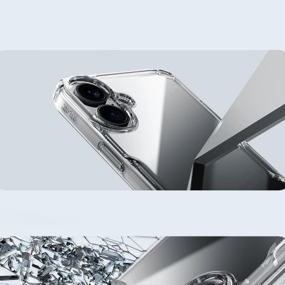 11. Etui Nillkin Nature Pro Case na iPhone 16 - przezroczysto-białe