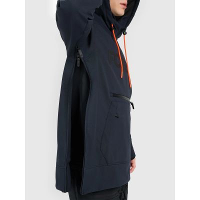 4. Kurtka snowboardowa softshell wiatroodporna membrana 5000 męska 4F 4FRAW25TSOFM509-20S