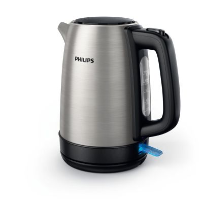 8. Philips Daily Collection Metalowy czajnik 1,7 l — pokrywka z mech. sprężynowym i wskaźnik