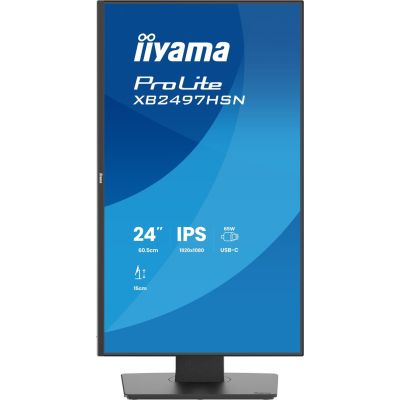 4. iiyama ProLite XB2497HSN-B1 monitor komputerowy 60,5 cm (23.8") 1920 x 1080 px Full HD LED Czarny