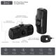 12. Mini powerbank Wozinsky WF16-YLS 5000mAh 15W Lightning z wbudowanym kablem USB-C i ładowarką do Apple Watch - czarny