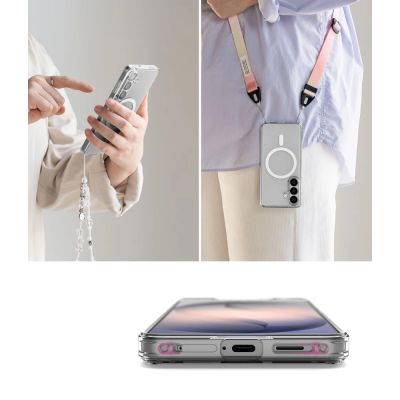6. Etui Ringke Fusion Magnetic MagSafe na Samsung Galaxy S26 - przezroczyste