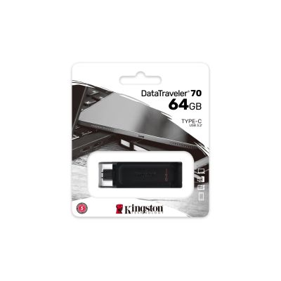 5. KINGSTON FLASH 64GB USB-C 3.2 Gen1 DataTraveler 70