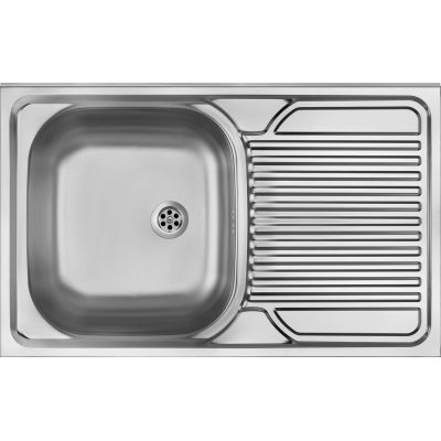 Zlewozmywak stalowy 1-komorowy z ociekaczem po prawej stronie - nakładany ZM5 311P 5907650846475