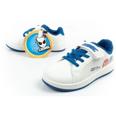 8. Leomil buty sportowe dziecięce tenisówki Sonic lekkie na rzep białe