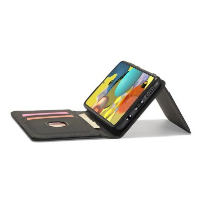 9. Magnet Card Case etui do Xiaomi Redmi Note 11 pokrowiec portfel na karty kartę podstawka czarny