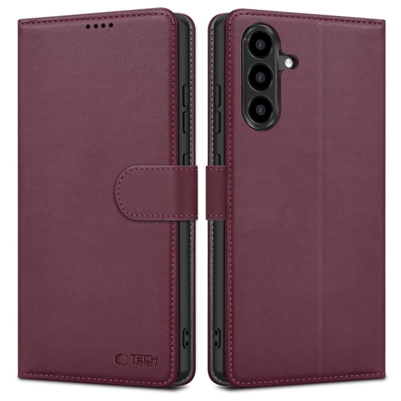 Etui Tech-Protect Wallet na Samsung Galaxy A36 / A56 / A37 5G - bordowe