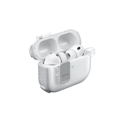 7. Etui AMAZINGTHING Titan Pro Mag Case Clear do AirPods Pro 3 - białe