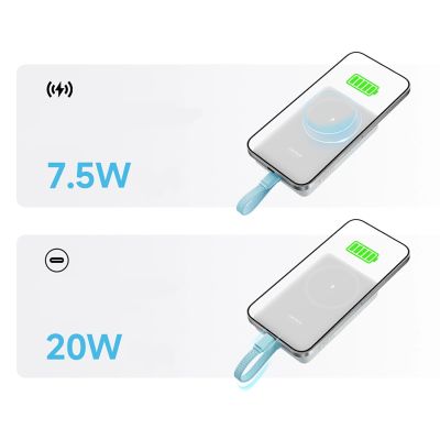 8. Powerbank Cuktech CP132ML 10000 mAh magnetyczny - biały