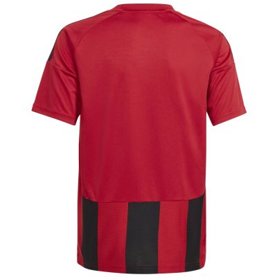 7. Koszulka dla dzieci adidas Striped 24 czerwono-czarna IW2131