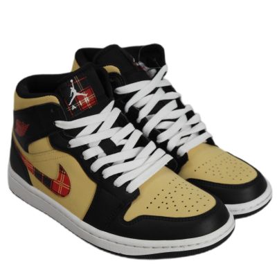 2. Buty sportowe oryginalne Air Jordan 1 Mid Tartan Swoosh Men's - DZ5329-001