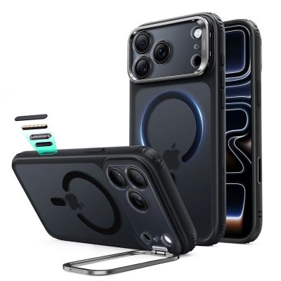 Etui ESR Classic Hybrid Kickstand MagSafe na iPhone 18 Pro / 17 Pro - czarne