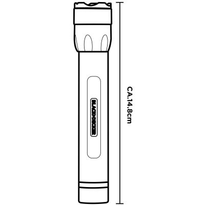 5. LATARKA TAKTYCZNA ALUMINIOWA 3,5W 200LUMENÓW BLACK + DECKER
