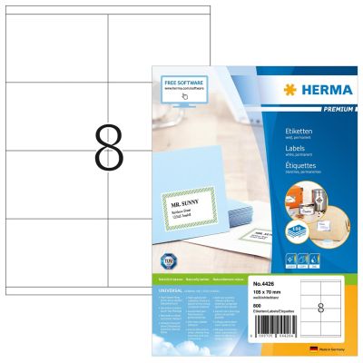 HERMA 4426 etykiet do nadruku Biały Samoprzylepne etykiety do drukowania