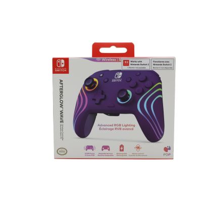 10. PDP Afterglow wave Liliowy USB Gamepad Analogowa/Cyfrowa PC, Xbox Series S, Xbox Series X