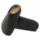 9. Kapcie męskie/damskie Birkenstock Zermatt Cozy Home Anthracite z wełnianego filcu regular szerokie (1014938)