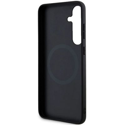 7. Etui Ferrari Hot Stamp V Lines MagSafe na Samsung Galaxy S24 - czarne