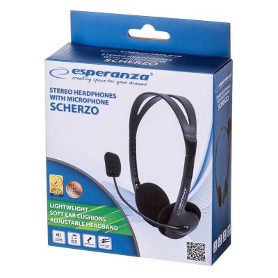 8. Słuchawki Esperanza EH102 (kolor czarny)