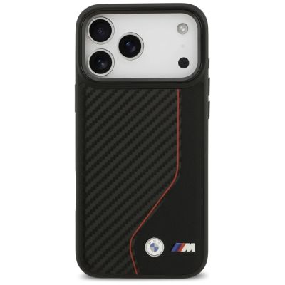 3. Etui BMW M Carbon Line & Logo MagSafe na iPhone 17 Pro Max - czerwone