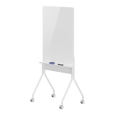 16. ERGO OFFICE MOBILNA TABLICA SUCHOŚCIERALNA, ORIENTACJA PIONOWA, BIAŁA, JEDNOSTRONNA, Z PÓŁKĄ, WYMIARY TABLICY 1190X790MM ER-3