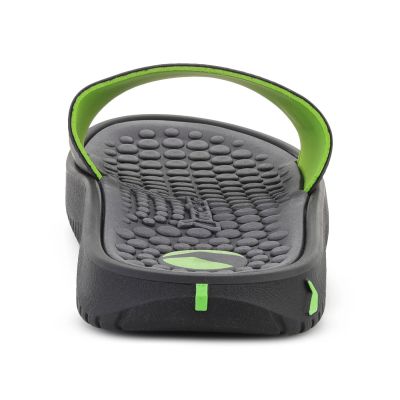 5. RIDER PUMP II SLIDE BLACK/GREEN/GREY 12424-BO154