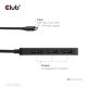 7. CLUB3D CSV-1553 huby i koncentratory USB Type-C Czarny