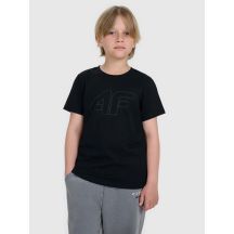 T-shirt regular z nadrukiem chłopięcy 4F 4FJRMM00TTSHM3255-20S
