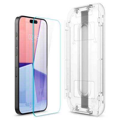 4. Szkło hartowane Spigen Glas.tR EZ Fit na iPhone 15 Pro Max - 2 szt.